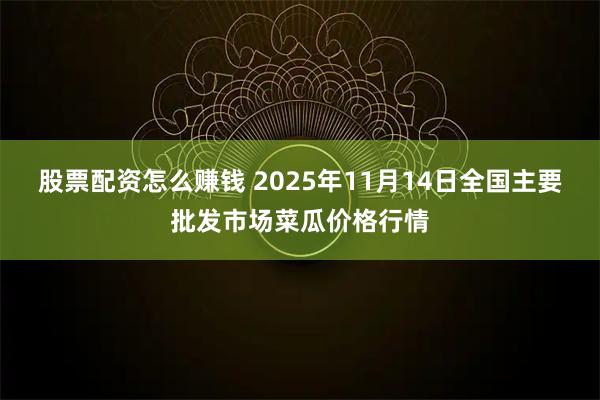 股票配资怎么赚钱 2025年11月14日全国主要批发市场菜瓜价格行情